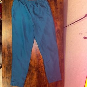 Beautiful 100% Silk Pants, Dark Aquamarine Size Small